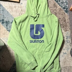 Burton Green Hoodie with Blue Logo